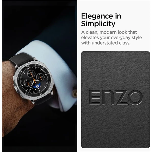 Spigen Enzo Band remienok Samsung Galaxy Watch8 46/44/40mm čierny - Remienky - Obrázok bb39aafbdaab4f878a56d295be2e2634