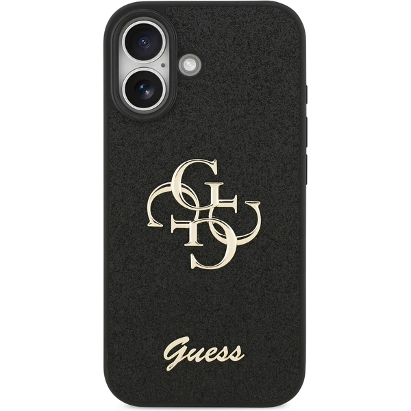 Guess PU Fixed Glitter 4G Metal Logo kryt iPhone 17 čierny - Puzdra - Obrázok bb4862be80434354b8d2e58ae8ff3c46