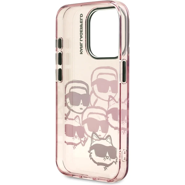 Karl Lagerfeld IML Multi K&CH Heads kryt iPhone 15 Pro Max ružový - Puzdra - Obrázok bb55b0388678493b9ddd2fd96de4c097