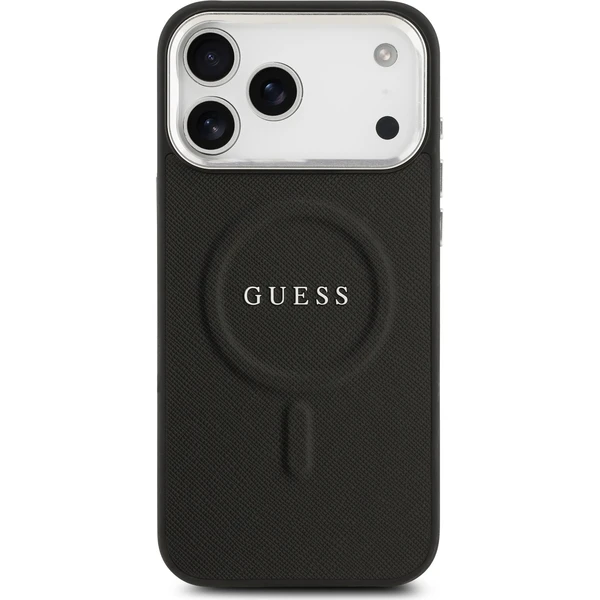 Guess PU Saffiano MagSafe kryt iPhone 17 Pro Max čierny - Puzdra - Obrázok bb720ec85368485cb50454c76b504acc