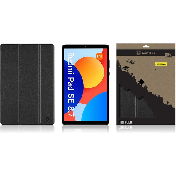 Tactical Book Tri Fold púzdro pre Xiaomi Redmi Pad SE 8,7 čierne - Puzdra - Obrázok bb7df4dae20d43a98bbee9108907c892