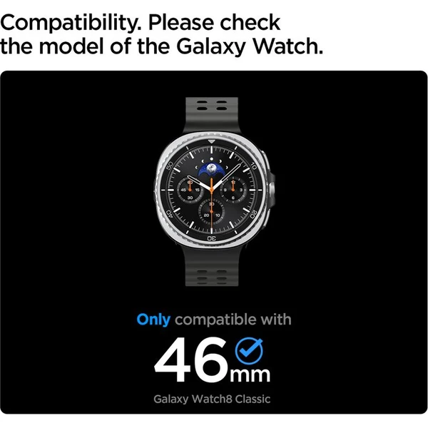Spigen Bezel Tune Pro (Pilot) krúžok Samsung Galaxy Watch8 Classic 46mm strieborný - Puzdra - Obrázok bb9bb457648743aa9967fbfe90297270