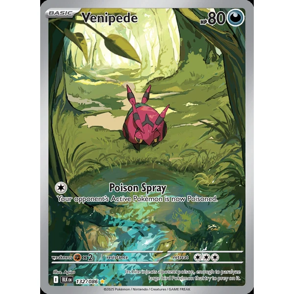 Venipede (BLK 132) - Black Bolt [Holo] - Kusové karty - Hlavný obrázok