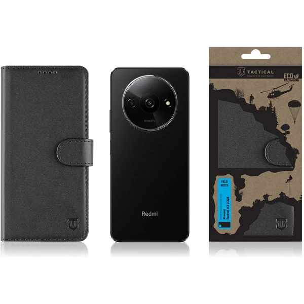 Tactical Field Notes puzdro Xiaomi Redmi A3 (2024) čierne - Puzdra - Obrázok bbdc72151f324ceb9688d58101f2531c