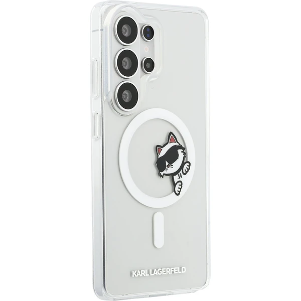 Karl Lagerfeld IML Choupette Peekaboo Logo magnetický kryt Samsung Galaxy S26 Ultra priehľadný - Puzdra - Obrázok bbe8e60ea03f4ccf8572284f25848a30