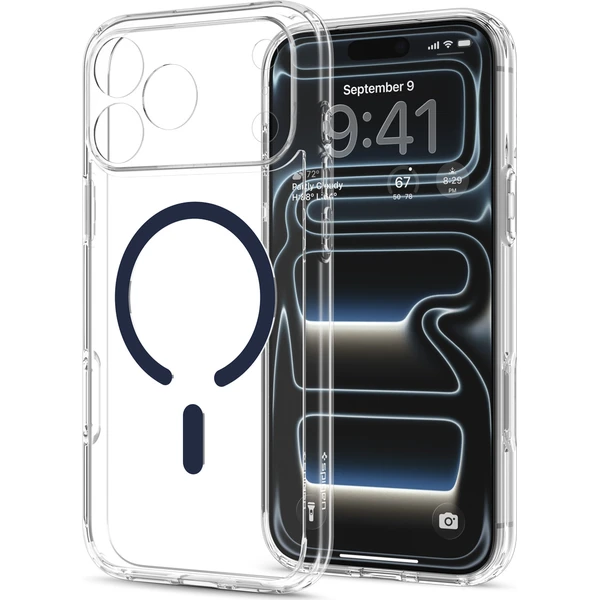Spigen Ultra Hybrid MagSafe kryt iPhone 18 Pro/17 Pro priehľadná tmavomodrá - Puzdra - Obrázok bc0d6ea803a6477699052bec51f1c41d