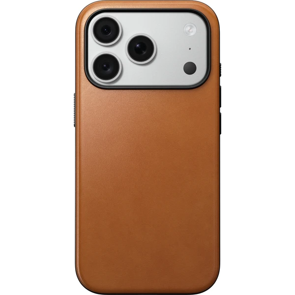 Nomad Modern Leather (Horween) MagSafe kožený kryt iPhone 17 Pro/18 Pro Saddle - Puzdra - Obrázok bc1466ff96ac41f18cfe93bfd24847a1