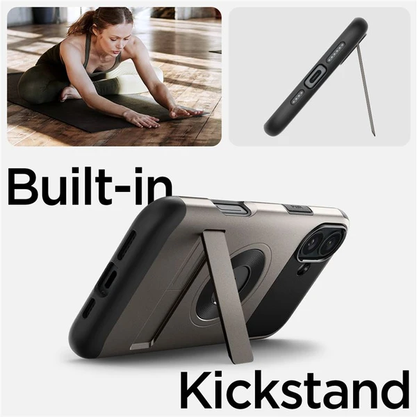 Spigen Slim Armor MagSafe kryt iPhone 16 gunmetal - Puzdra - Obrázok bc388783cb0f431f8d5dce1da5ba63f9
