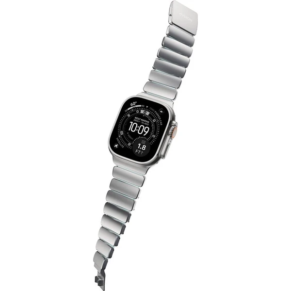 Náramok Nomad Stratos Band FKM Apple Watch 45/46/49mm Natural Titanium/Icy Blue - Remienky - Obrázok bc6bffe2283d4f4c855ddf6b98e5a914