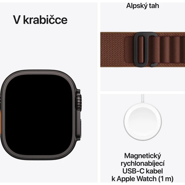 Apple Watch Ultra 4 49mm Černý titan s burgundsky červeným Alpským tahem L - Inteligentné hodinky - Obrázok bc7bd44e712d46b6839e166ce4526c75