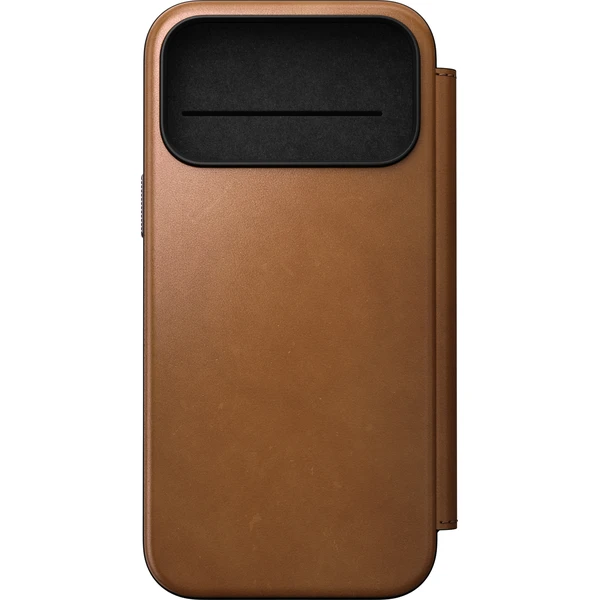 Nomad Modern Leather Folio MagSafe kožené puzdro iPhone 17 Pro Max/18 Pro Max English Tan - Puzdra - Obrázok bc82d13257544b03a4da897ca733a785