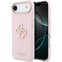 Guess PU Resin Logo kryt iPhone Air ružový - Puzdra