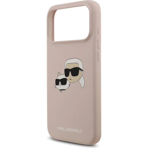 Karl Lagerfeld Liquid Silicone Double Heads MagSafe kryt iPhone 17 Pro Max ružový - Puzdra - Obrázok bc8874a001d94960bdd6177ed9ecb9a9