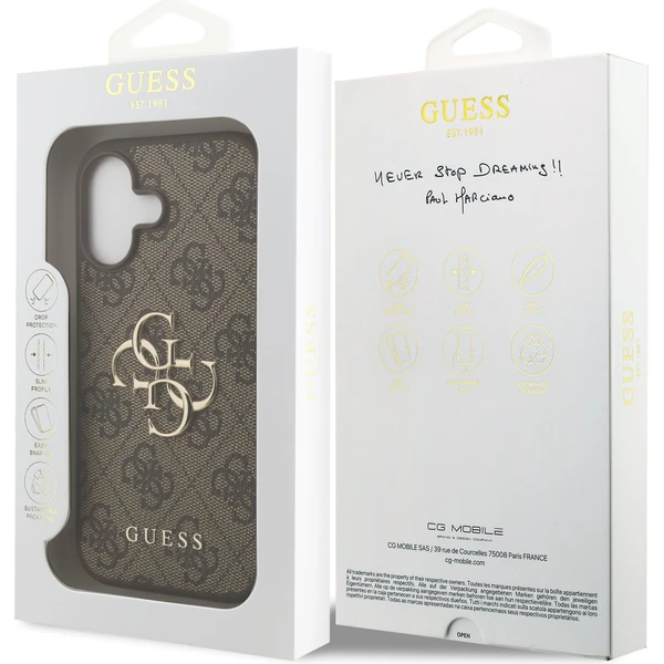 Guess PU 4G Metal Logo kryt iPhone 17 hnedý - Puzdra - Obrázok bc8c87ce6c0c4708a8f8992baf92835f