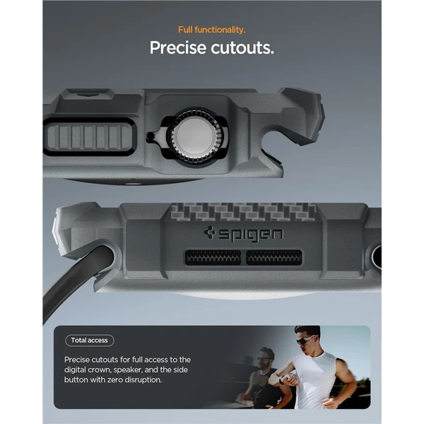 Spigen Rugged Armor 2 puzdro Apple Watch 11 (46mm) dark gray - Puzdra - Obrázok bca40f50165e4e6bb1ec4d18f7e6201b