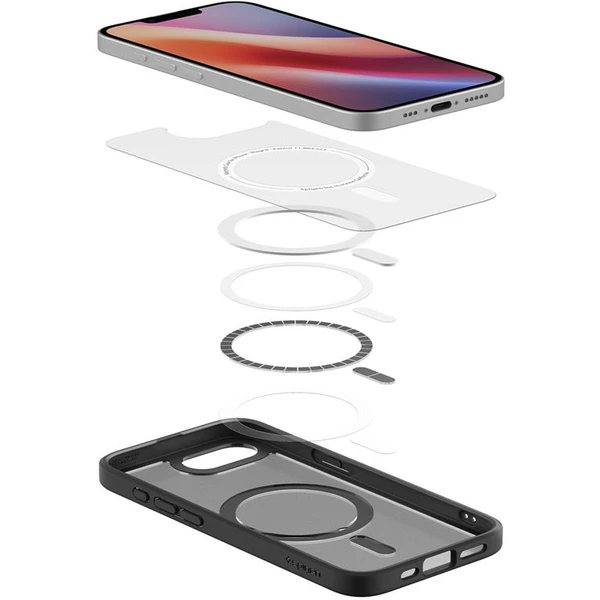 Spigen Crystal Hybrid MagSafe kryt iPhone 17e/16e frost black - Puzdra - Obrázok bccb5431d02b4996b2960a5f2469744e
