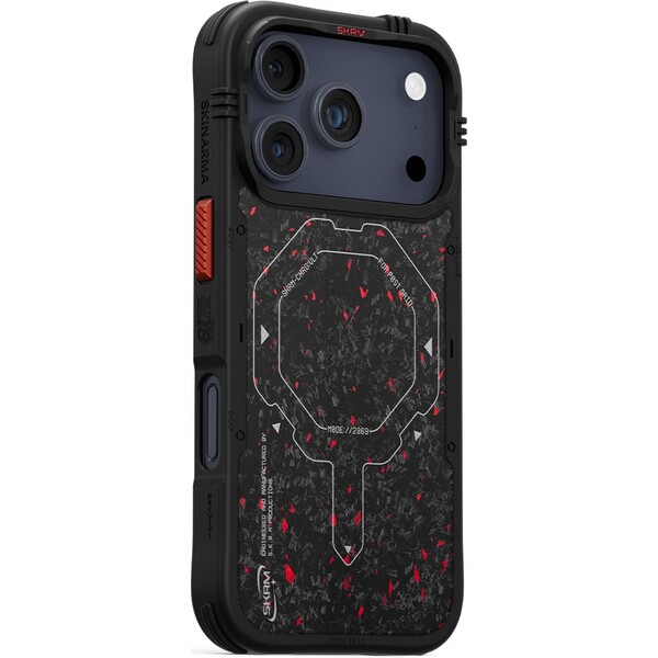 E-shop SKINARMA Vektor Mag-Charge MagSafe kryt iPhone 17 Pro Čierna/Červená