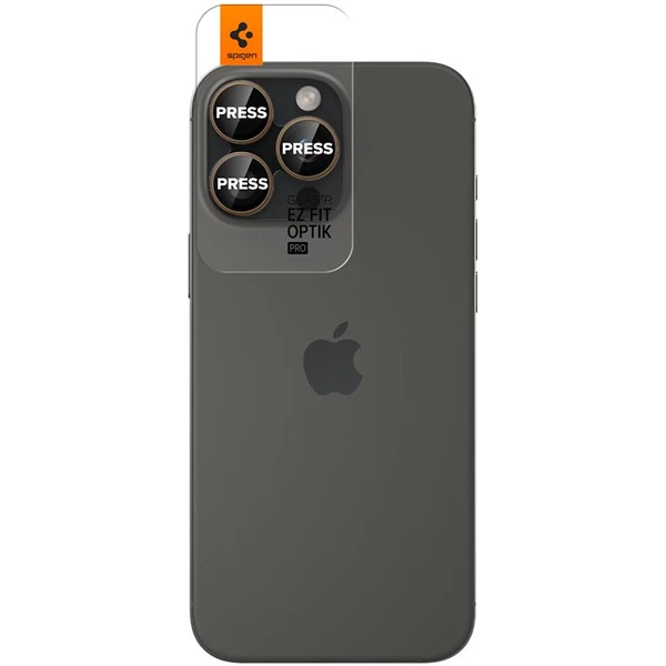 Spigen Glass tR EZ Fit Optik Pro sklá iPhone 17-16 Pro/17-16 Pro Max púštny titán (2 ks) - Ochranné fólie a sklo - Obrázok bcdd996305a046c2b45635bd6cdb8dae
