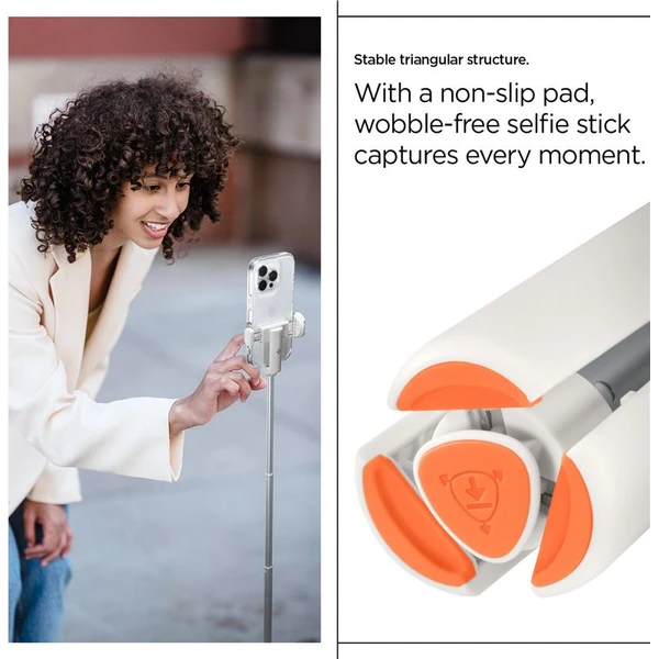 Spigen Tripod Selfie Stick MagSafe Auto-Open selfie tyč béžová - Držiaky - Obrázok bcfbcce77f194a1385c556adca3f1c0a