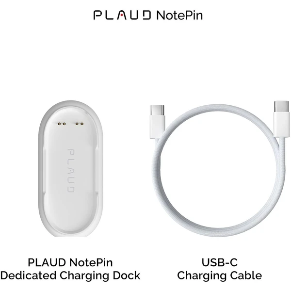 Plaud Note Pin Charging Kit nabíjací kábel a dock biely - Nabíjačky - Obrázok bcff3d71a4a849fd9546cd13e50f35ce