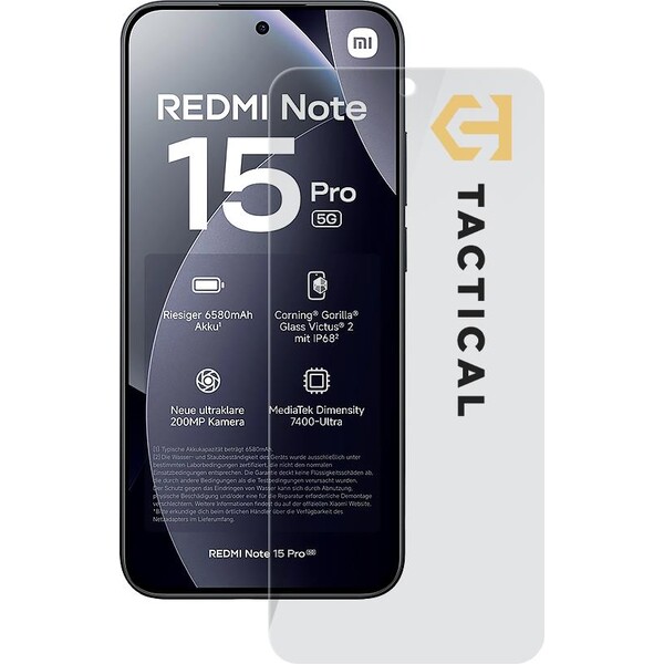 E-shop Taktický sklenný štít 2,5D sklo pre Xiaomi Redmi Note 15 Pro 5G čisté