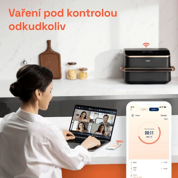 Cosori TF101S Dual blaze TwinFry 10l vzdušná fritéza čierna - Fritézy - Obrázok bd5ecb0906ae40f099419a688f2ea80f