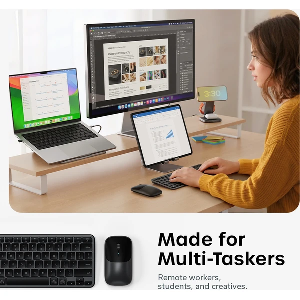 Satechi Slim CEX1 Wireless Combo (Keyboard and Mouse) - US English - Space Black - Klávesnicové sety - Obrázok bd6b4a9321334299a91107b5af7dc271