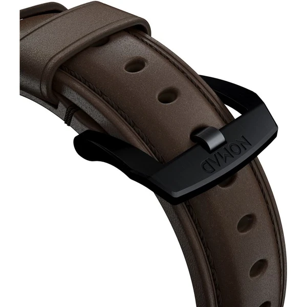 Nomad Traditional kožený remienok Apple Watch Ultra (49mm) 8/7 (45mm)/6/SE/5/4 hnedý/čierne pracky - Remienky - Obrázok bd7db8dc146d4eec8722ea63b4aaf204