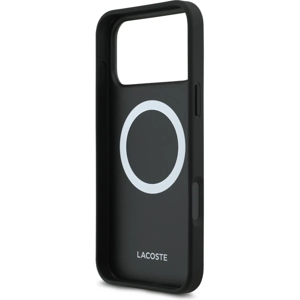 Lacoste Iconic Petit Pique MagSafe kryt + peňaženka iPhone 17 Pro Max čierny - Puzdra - Obrázok bd92b280fa2e4aa6b2f7733e8b5af453