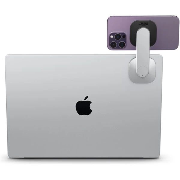 Spigen OneTap Monitor/Laptop Mount S312 nalepovací MagSafe držiak strieborný - Držiaky - Obrázok bda863eb885f4a019450ffde9b838765