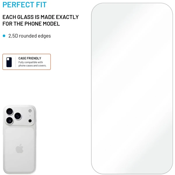 FIXED 2,5D tvrdené sklo Apple iPhone 17 Pro, 2ks číre - Ochranné fólie a sklo - Obrázok bdad96c95029400388254450bbfc71b4