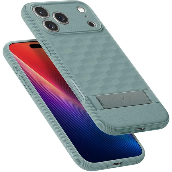 Spigen Parallax S MagSafe kryt iPhone 17 Pro Max sage green - Puzdra - Obrázok bdbbd0fd42344cd3a0d19524fb1ae2db