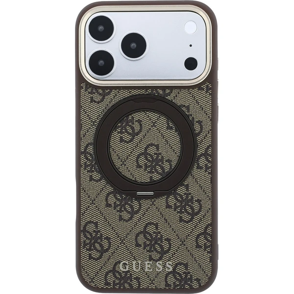 Guess PU 4G Ring Stand MagSafe kryt iPhone 18 Pro hnědý - Puzdra - Obrázok bddf69ad923c47b4a8bf654b3141876f