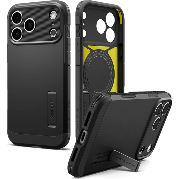 Spigen Tough Armor T MagSafe kryt iPhone 18 Pro/17 Pro black - Puzdra - Obrázok bdfe44eab7d5460394461d846d69f8f0