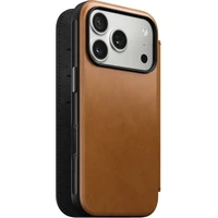 Nomad Modern Leather Folio MagSafe kožené puzdro iPhone 17 Pro English Tan - Puzdra
