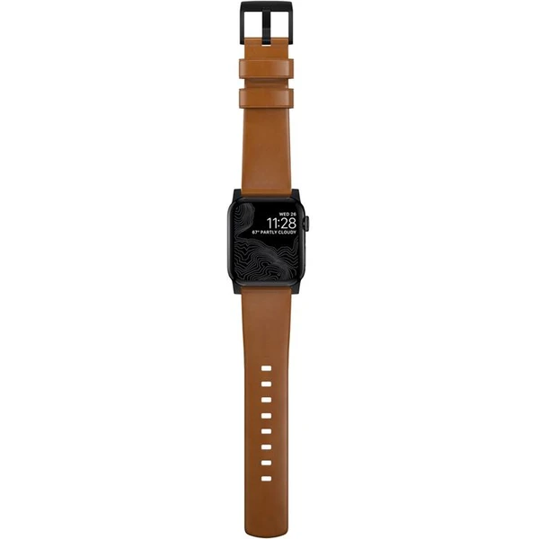 Nomad Modern Band remienok Apple Watch 46mm/49mm hnedá/čierna - Remienky - Obrázok be08adb3cce84f06a8955710192e9081