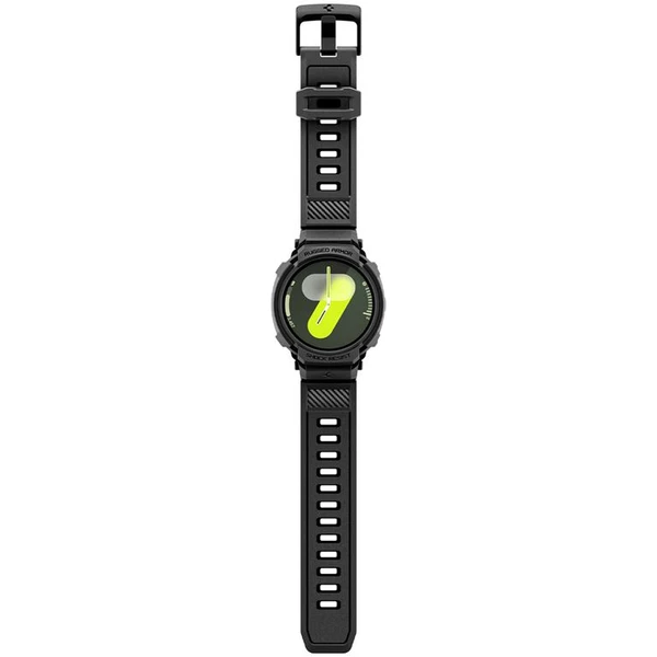 Spigen Rugged Armor Pre kryt s remienkom Galaxy Watch8 (40mm) matne čierny - Puzdra - Obrázok be20419d5cf842ef8e96469568f37803