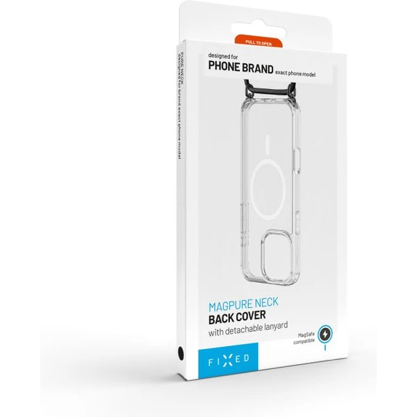 FIXED MagPure Neck kryt s čiernou šnúrkou na krk pre Apple iPhone Air - Puzdra - Obrázok be3d19d1cc334ed8b797e12a805c764c