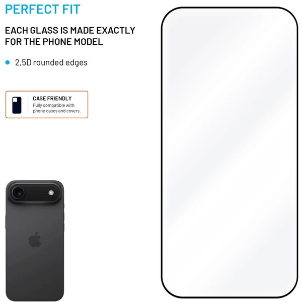 FIXED 2,5D Full-Cover ochranné sklo s aplikátorom Apple iPhone Air, 2ks čierne - Ochranné fólie a sklo - Obrázok be758dccece445978def994c15cf2874