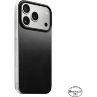 Nomad Magnetic Leather Back (Horween) Magsafe kožený kryt iPhone 17 Pro Black - Puzdra