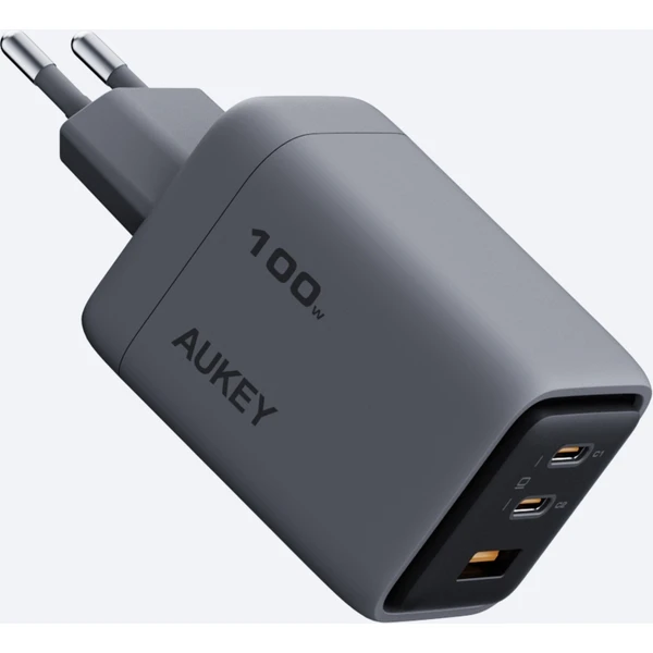 AUKEY PA-C5 Comet Mix 4 PD GaN nabíjačka (100W) sivá - Nabíjačky - Obrázok beae1fd4df114c158cb55d310b3063be