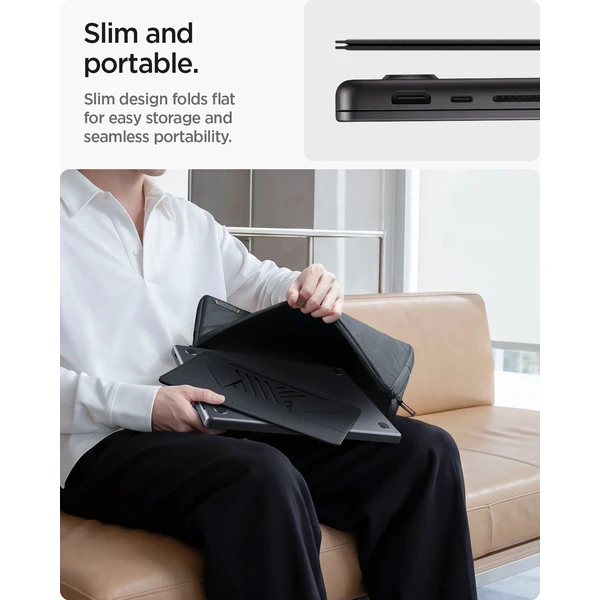 Spigen Slim Fold Laptop Stand LD201-S6 stojan čierny - Stojany - Obrázok bec5c80c583247348c6c3459c542b50f