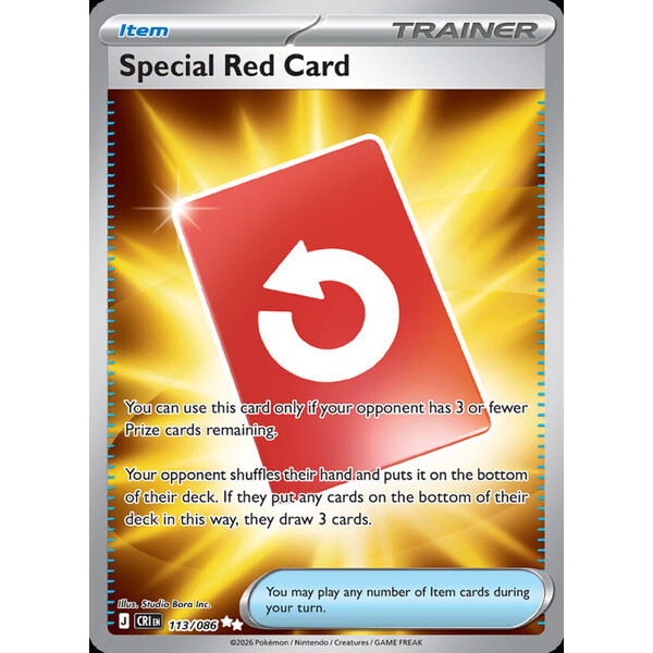 Special Red Card (CRI 113) - Chaos Rising [Holo] - Kusové karty - Hlavný obrázok
