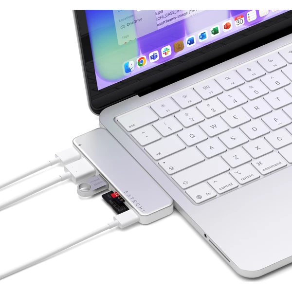 Satechi USB-C Snap Hub (1x HDMI 4K 60Hz, 1x USB-C až 5 Gbps, 1x USB-A 3.0 až 5 Gbps, 1xUSB-C P - USB huby - Obrázok bef27b644429499dbba5ddc5f999df37