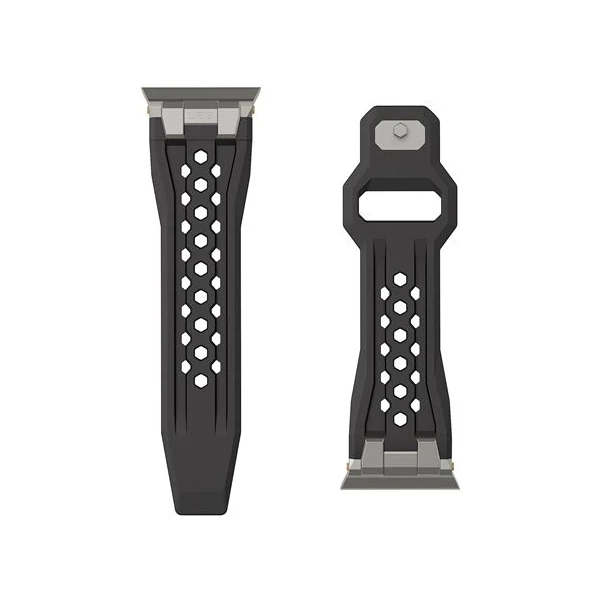 UAG Monarch Strap remienok Apple Watch 49/46/45/44/42mm čierny/titán - Remienky - Obrázok bef614d5aefe486bb744fe2f473917cd
