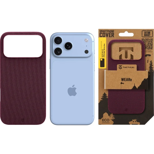 Tactical MagForce WEARe Kryt pre Apple iPhone 17 Pro Max/18 Pro Max Burgundy - Puzdra - Obrázok bf11782bbaef4882893a55a9eab89f2f