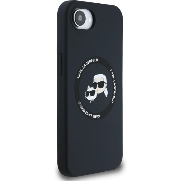 Karl Lagerfeld Liquid Silicone K&CH Heads MagSafe kryt iPhone 17e/16e čierny - Puzdra - Obrázok bf1e74df6b284fc2aeed73da23cf5465