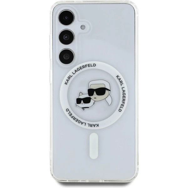 Karl Lagerfeld IML K&CH Heads MagSafe kryt Samsung Galaxy S25 číry - Puzdra - Obrázok bf3ee34b34f34132b0c65d72ab188773