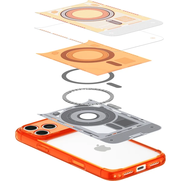 Spigen Ultra Hybrid MagSafe kryt iPhone 18 Pro Max/17 Pro Max c-one tangerine - Puzdra - Obrázok bf5db2eda73f4bb8a088f20a9bdab521