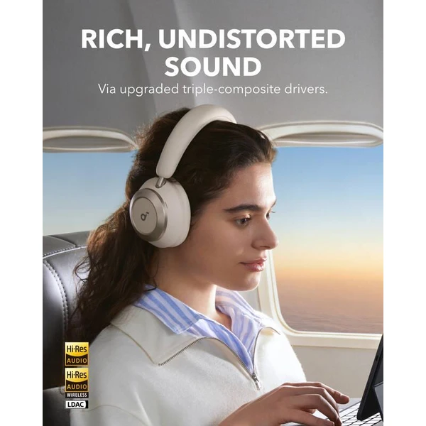 Anker Soundcore Space One Pro bluetooth slúchadlá biela - Slúchadlá - Obrázok bf8212c5f2214b609e7119df4625e806